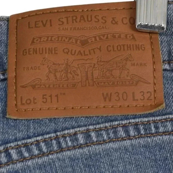 Levi's Premium  511 Slim Fit Flex Men's Jeans Medium Wash Size 30x32 - Picture 7 of 14